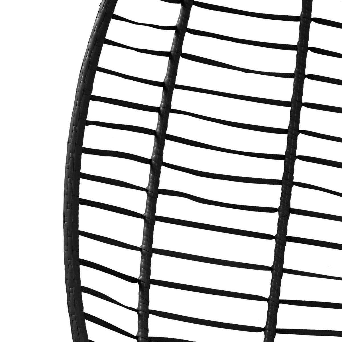 HÄNGESESSEL BELLY Schwarz - Schwarz, Kunststoff (90/200/100cm) - SVITA