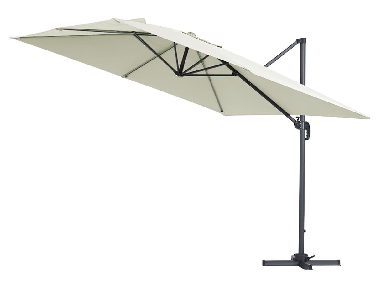 SONNENSCHIRM sun 3 Ekru - Beige, Metall (300/300cm) - Habitat Garten