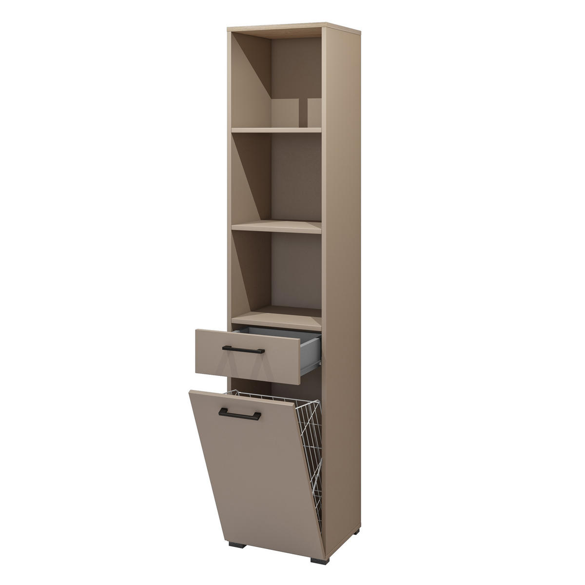 BÜCHERREGAL ROSIRIS 40x40x197 cm, Regal Beige - Beige, Holzwerkstoff (40/197/40cm) - MASSENO