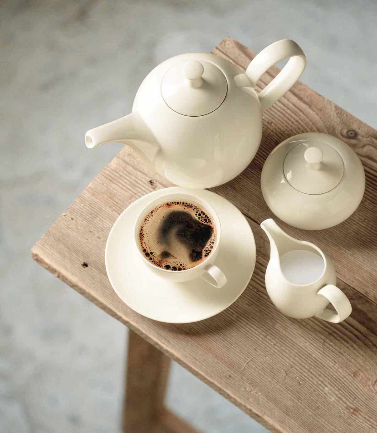 TEETASSEN Savona Goldlinie creme 170 ml 6er Set - Creme, Keramik (0.17L) - Seltmann Weiden