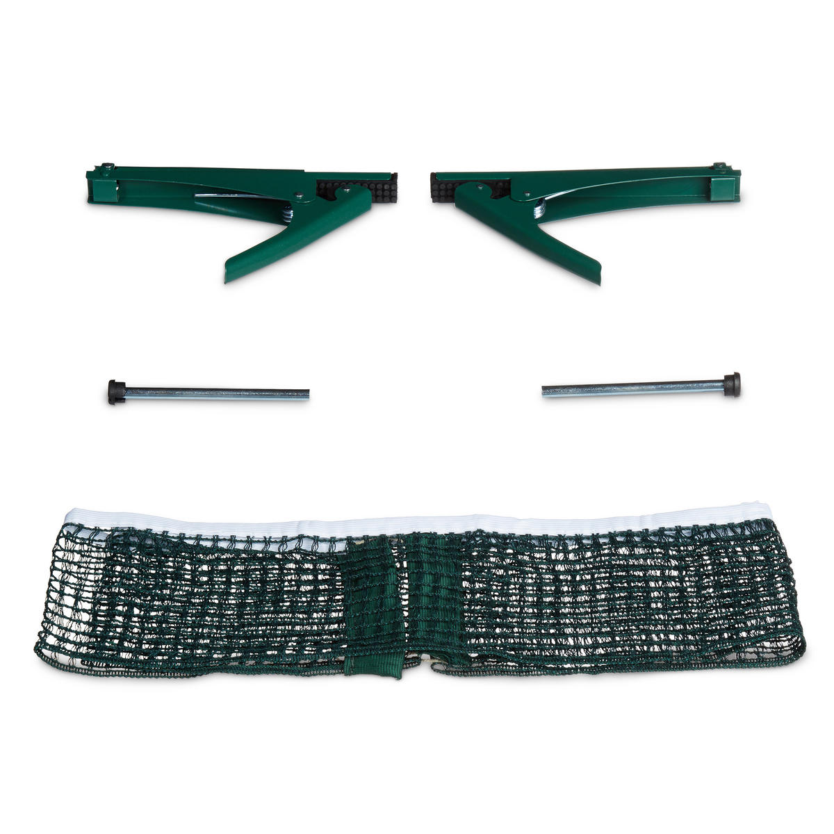 TISCHTENNISNETZ - Dunkelgrün, Textil/Metall (174/2.5cm) - Relaxdays