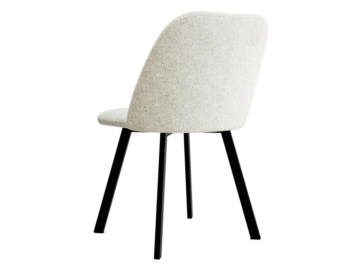 ESSZIMMERSTUHL K109 - Creme/Schwarz, Holzwerkstoff/Textil (47/80/58cm) - MIRJAN24