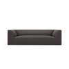 SOFA Ruby aus Samt dunkelgrau 3 Sitzplätze - Dunkelgrau, Textil (93/69/232cm) - Micadoni