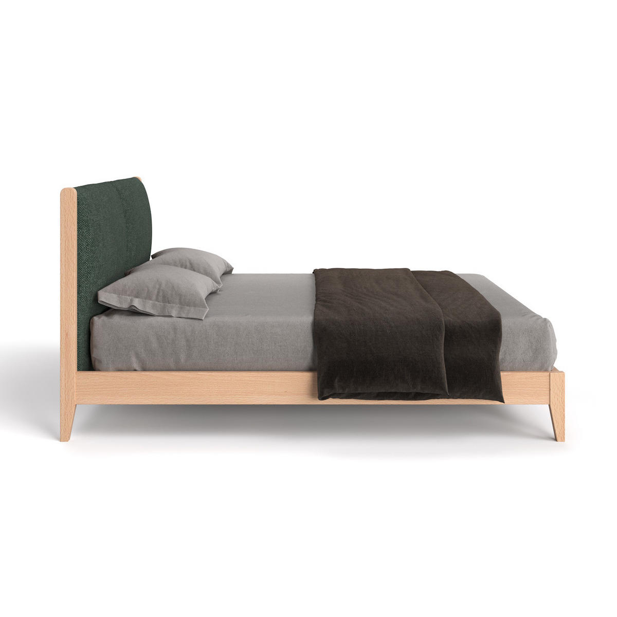 MASSIVHOLZBETT Vena aus Buche 200x220 cm, Storm 39 - Buchefarben/Naturfarben, Holz (200/220cm) - Danzz