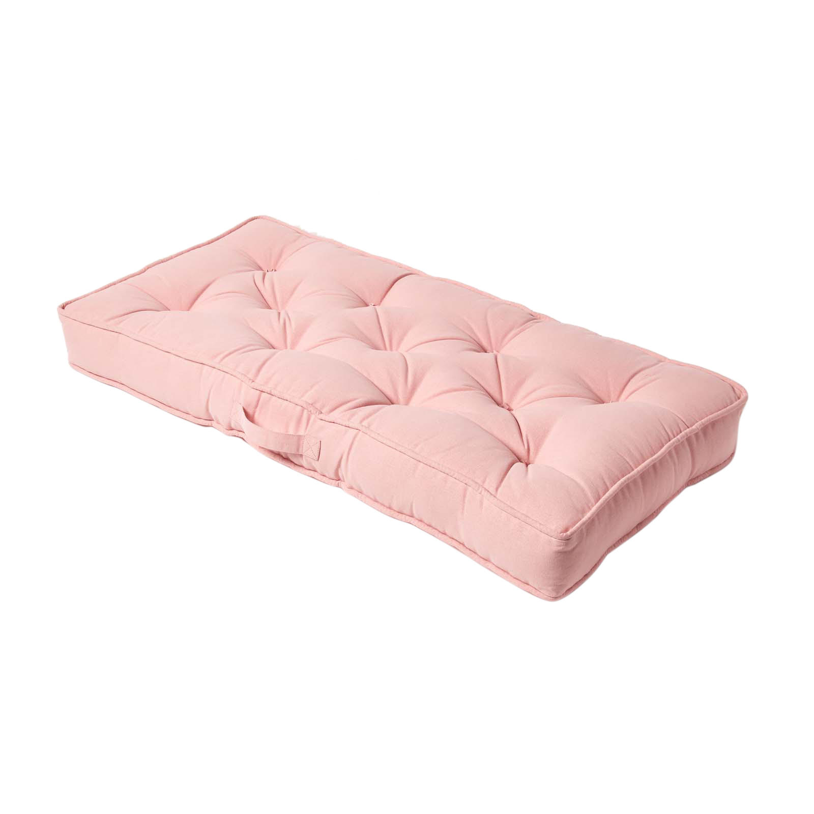 SITZAUFLAGE für Zweisitzer-Sofa 100 x 48 cm – dickes Sitzkissen rosa - Pink, Textil (48/100/10cm) - Homescapes