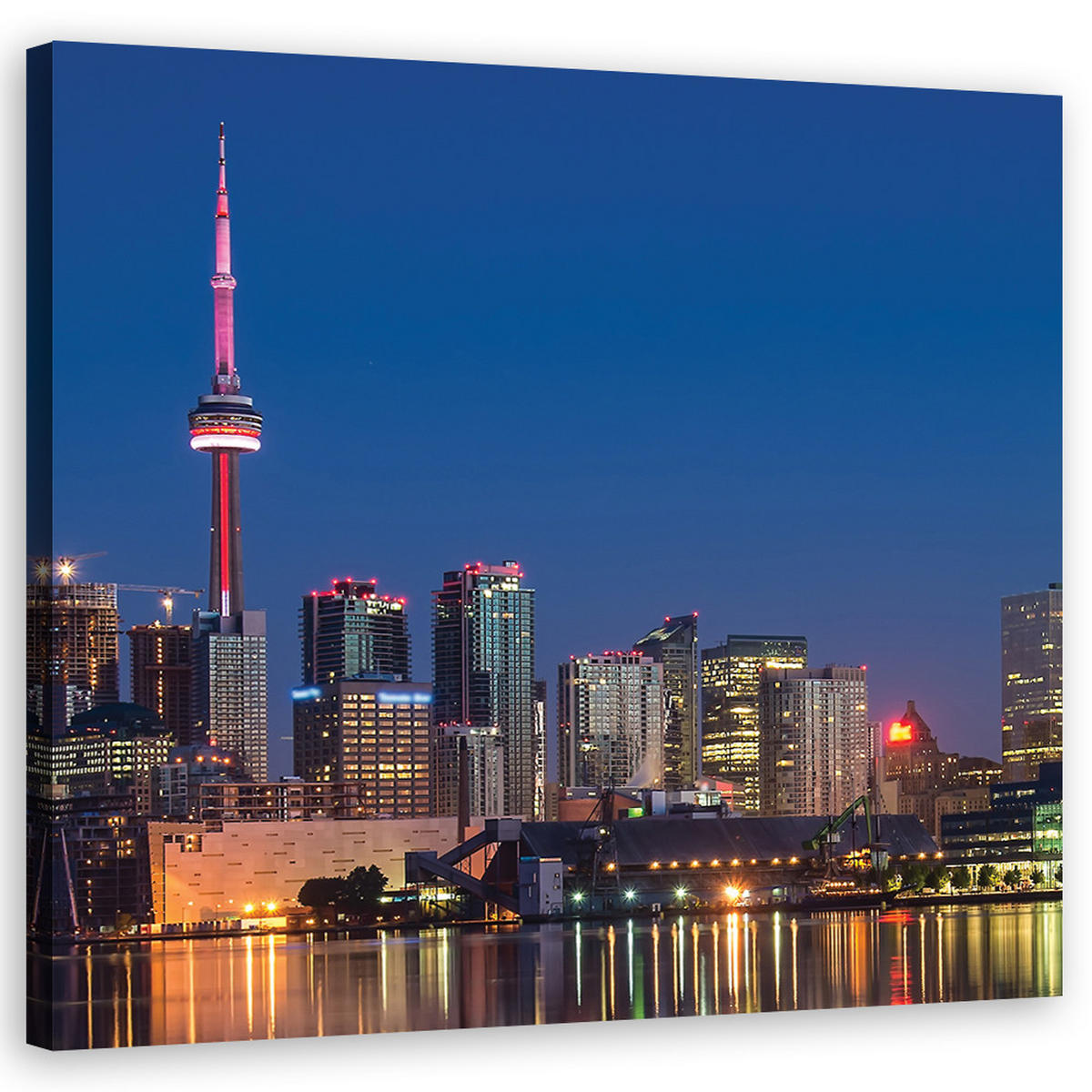 WANDBILD städte und architektur farbe - Multicolor, Textil (50/50cm) - Feeby