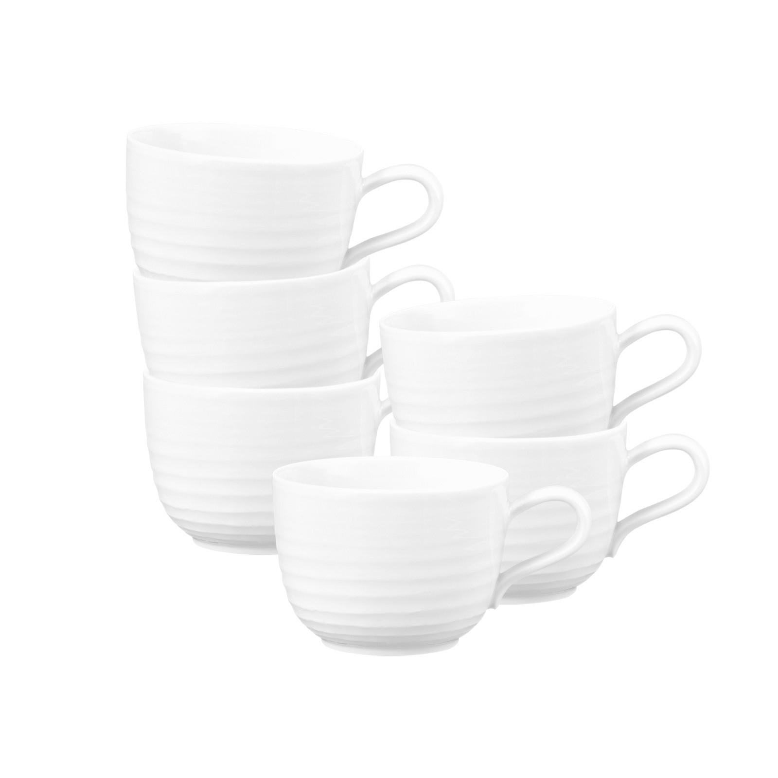 KAFFEETASSEN Terra Weiß 260 ml 6er Set - Weiß, Keramik (0.26L) - Seltmann Weiden