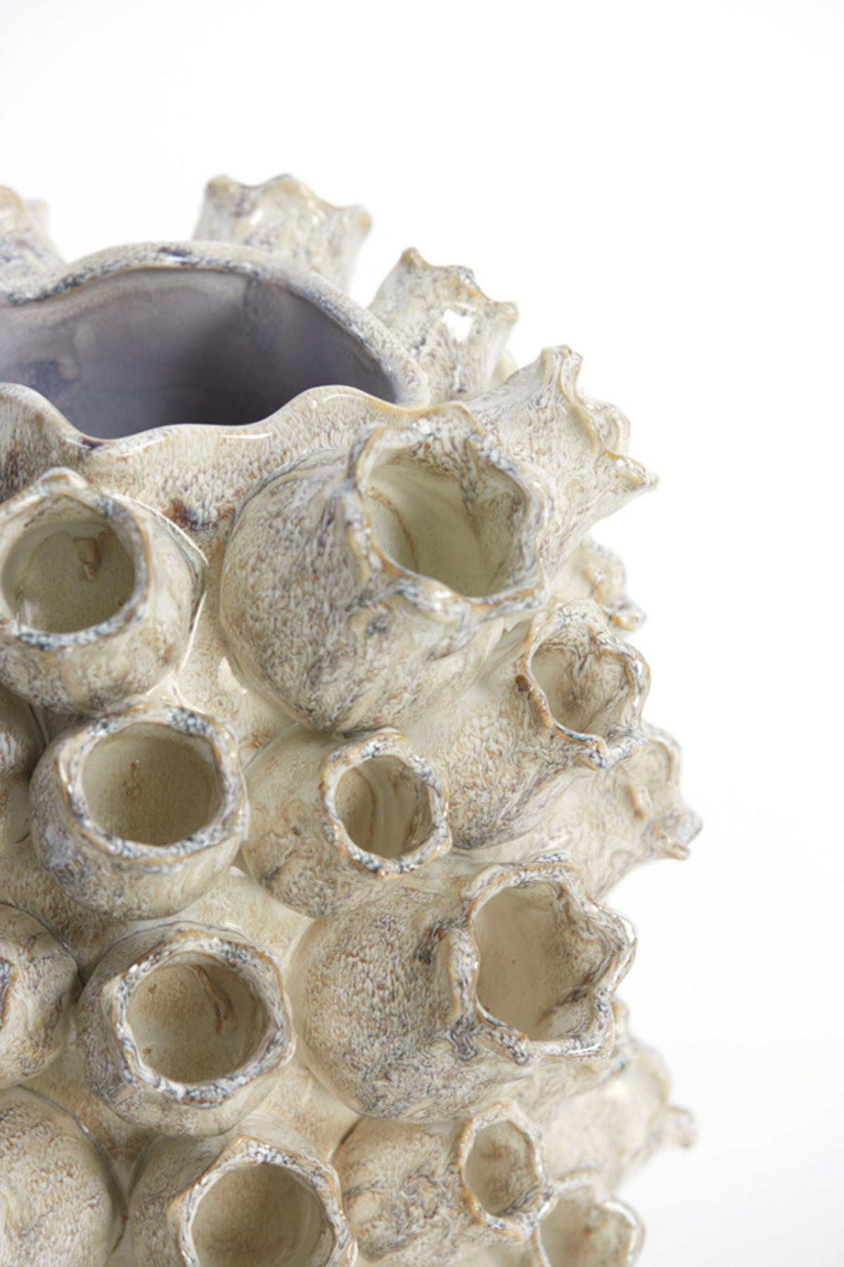 VASE Keiki Braun Ø36/23 cm - Braun, Keramik (23cm) - Light & Living