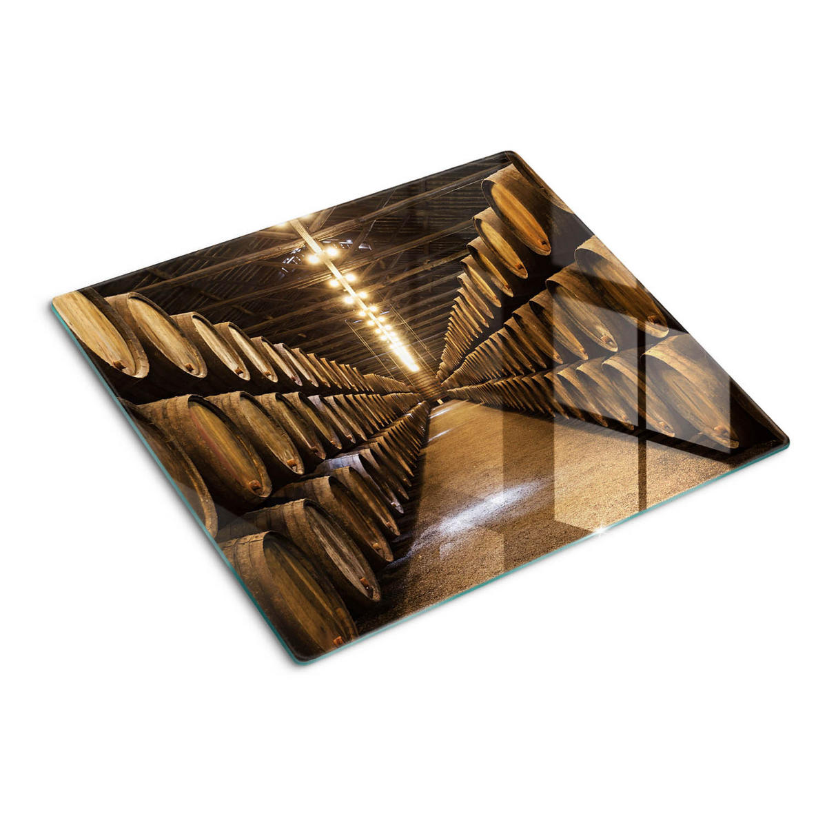 GLASPLATTE 60x52 cm Porto-Keller - Braun, Glas (60/0.4/52cm) - TULUP