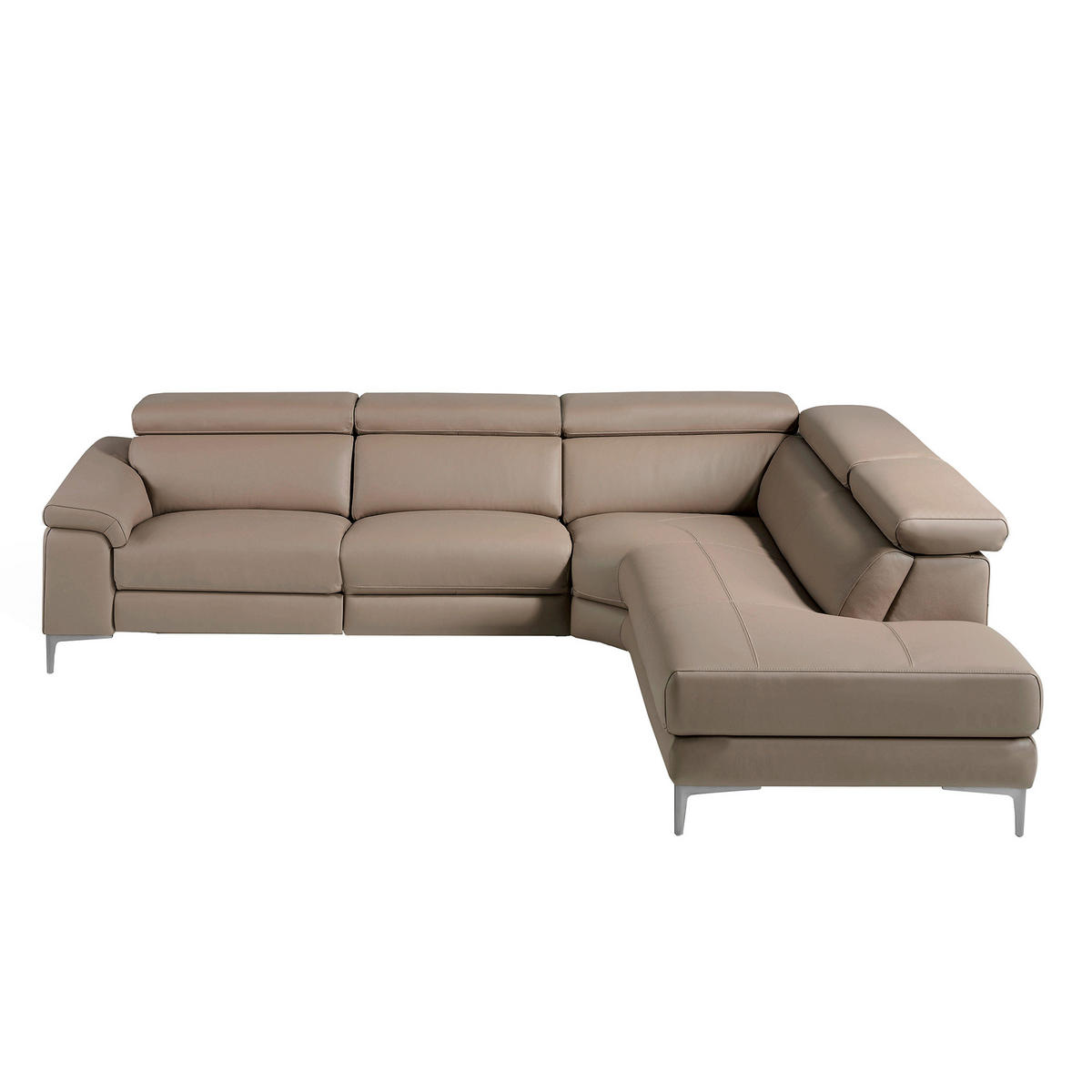 ECKSOFA Nerz 295/232/97 cm - Taupe, Leder (295/232cm) - ANGEL CERDA