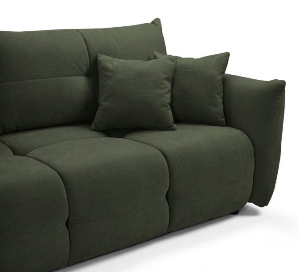 SOFA Grün BASTO Mit Schlaffunktion - Grün, Textil (245/86/110cm) - Sepro Meble