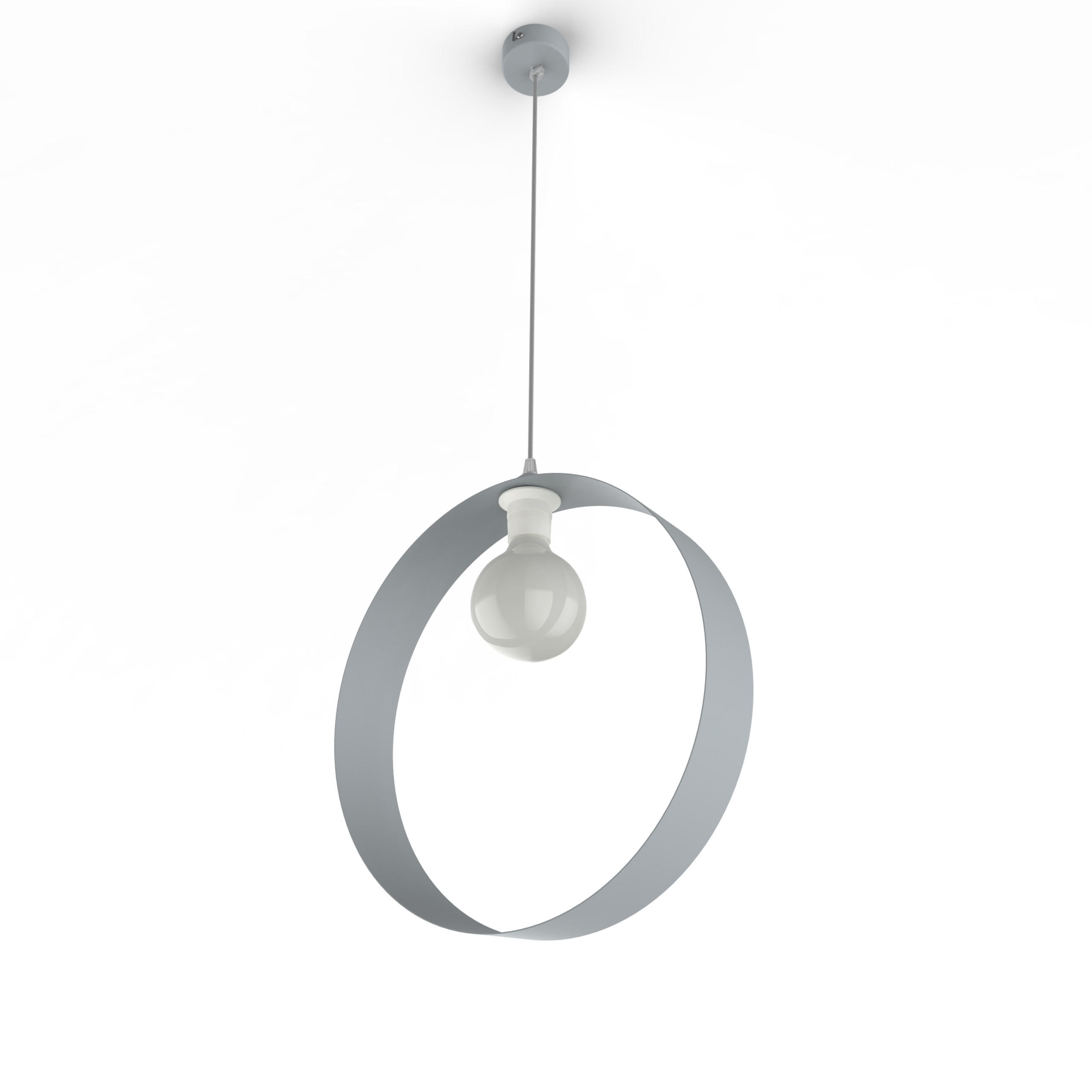 HÄNGELEUCHTE - Grau, Metall (7/40/40cm) - Lumicom