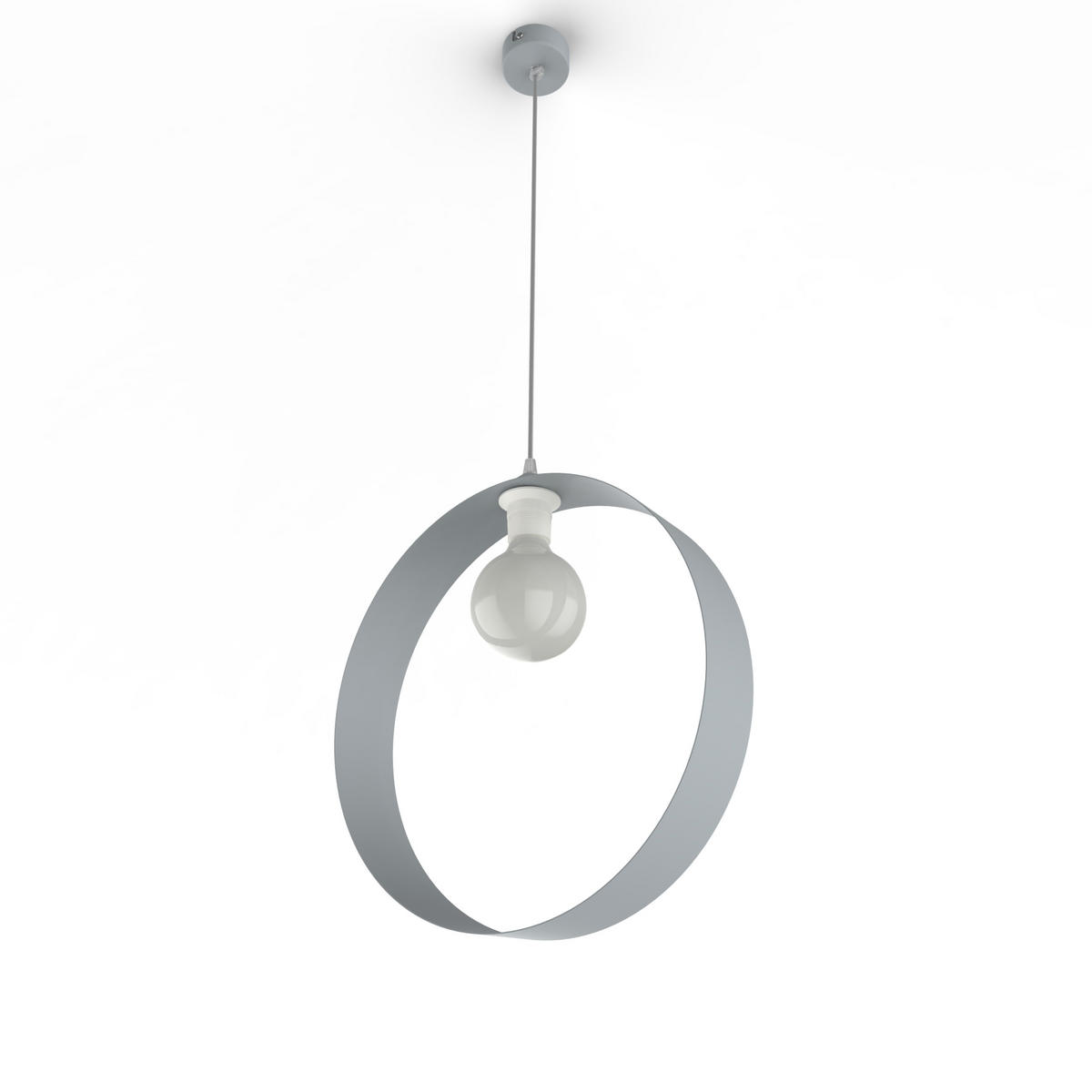 HÄNGELEUCHTE - Grau, Metall (7/40/40cm) - Lumicom