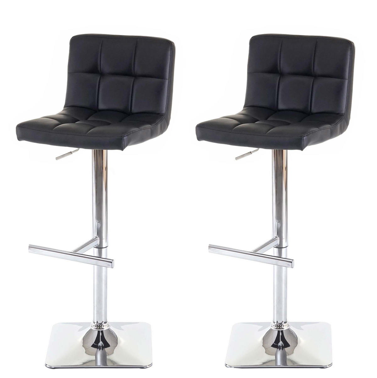 BARHOCKER Schwarz 2er-Set - Schwarz, Textil (40/110/43cm) - MCW