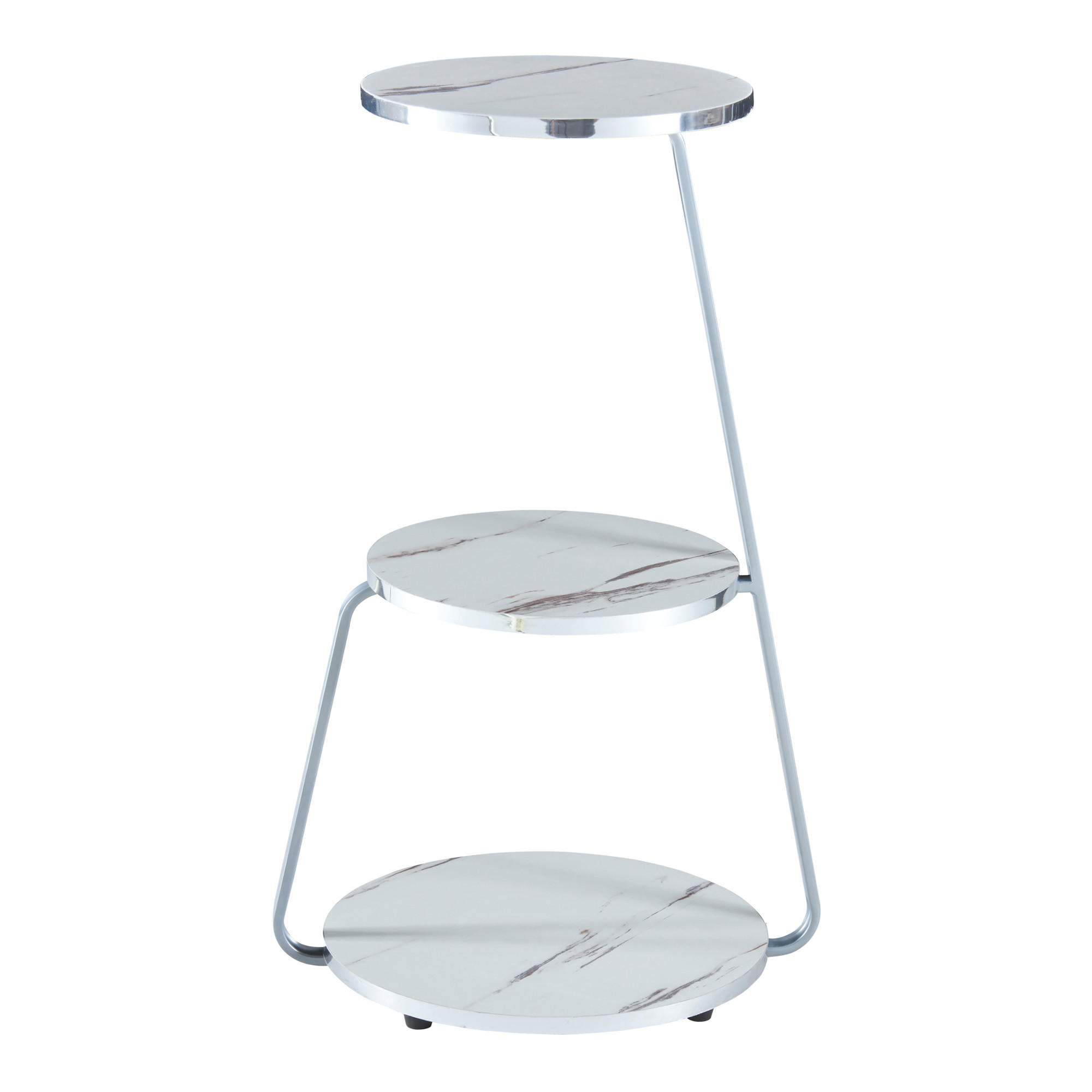 BEISTELLTISCH Sipoo - Weiß, Holzwerkstoff (37/46/74cm) - [en.casa]