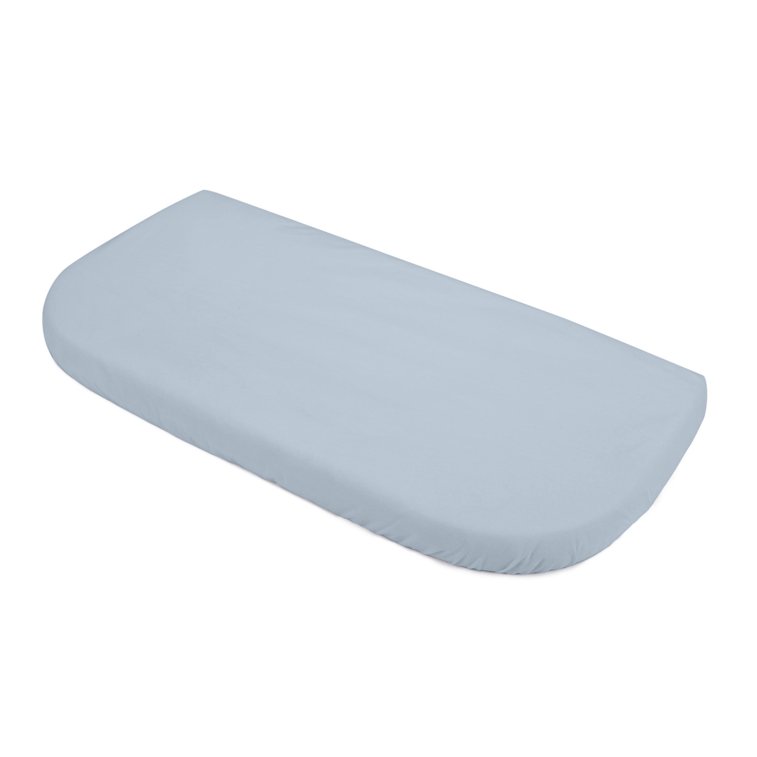 CEARȘAF cu elastic pentru bebe pătuț atașabil 7in1 - albastru, material textil (37/73cm) - waldin