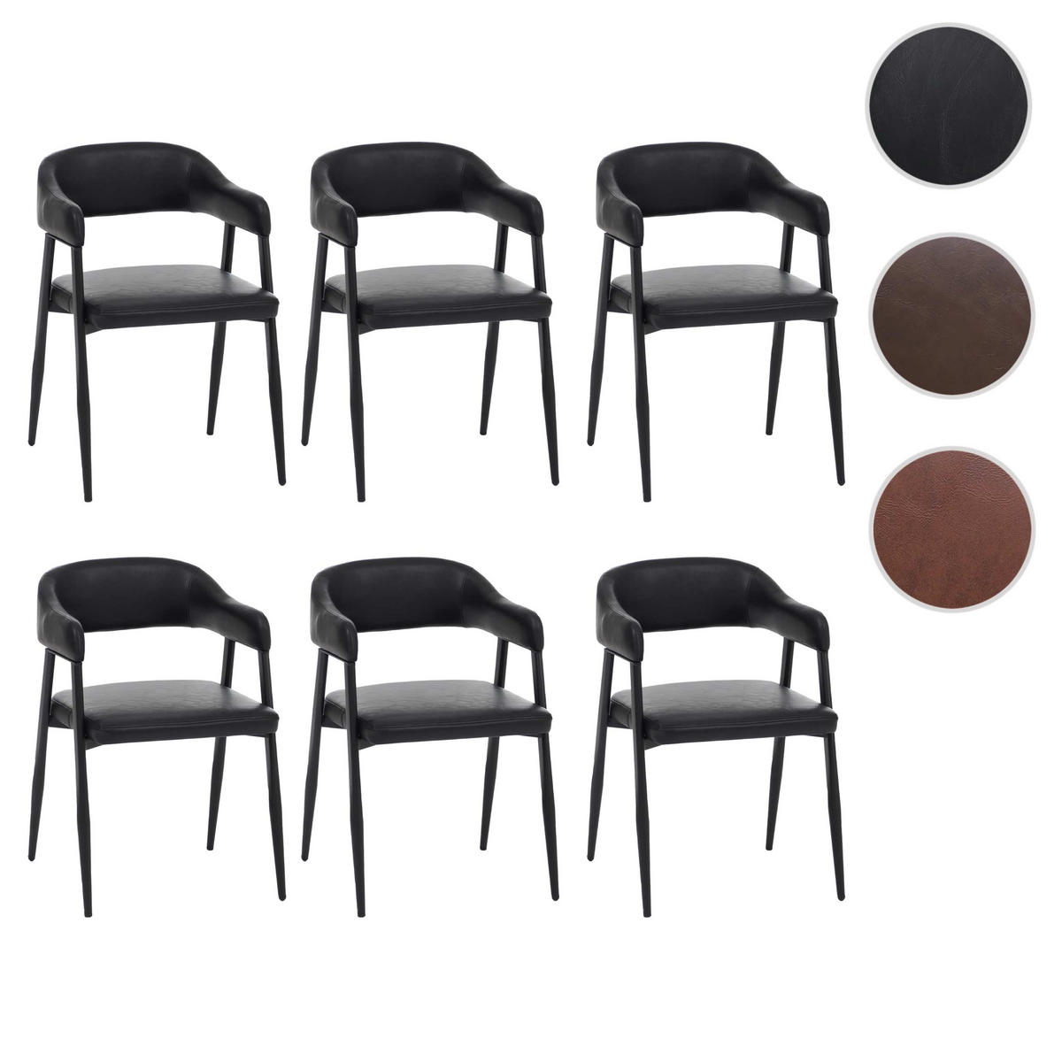 JEDÁLENSKÁ stolička Čierna - čierna, plast (51/77/52cm) - MCW