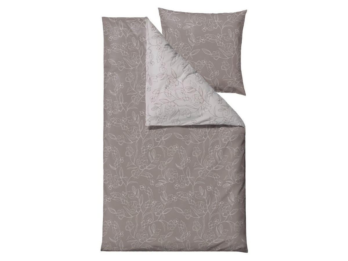 BETTWÄSCHE Infinity braun 135/200 cm Baumwolle - Braun, Textil (135/200cm) - Södahl