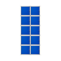 SCHLIESSFACHWÜRFEL Cubic 10er-Set 35x35x35 cm Grau-Blau - Blaugrau, Metall (70/175/35cm) - PROREGAL