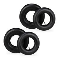 2xSCHUBKARRENRAD - Schwarz, Kunststoff (7.5/32/32cm) - Relaxdays