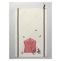 KÜCHENHANDTUCH Marinette ekrü 50 x 70 cm - Weiß, Textil (70/50cm)