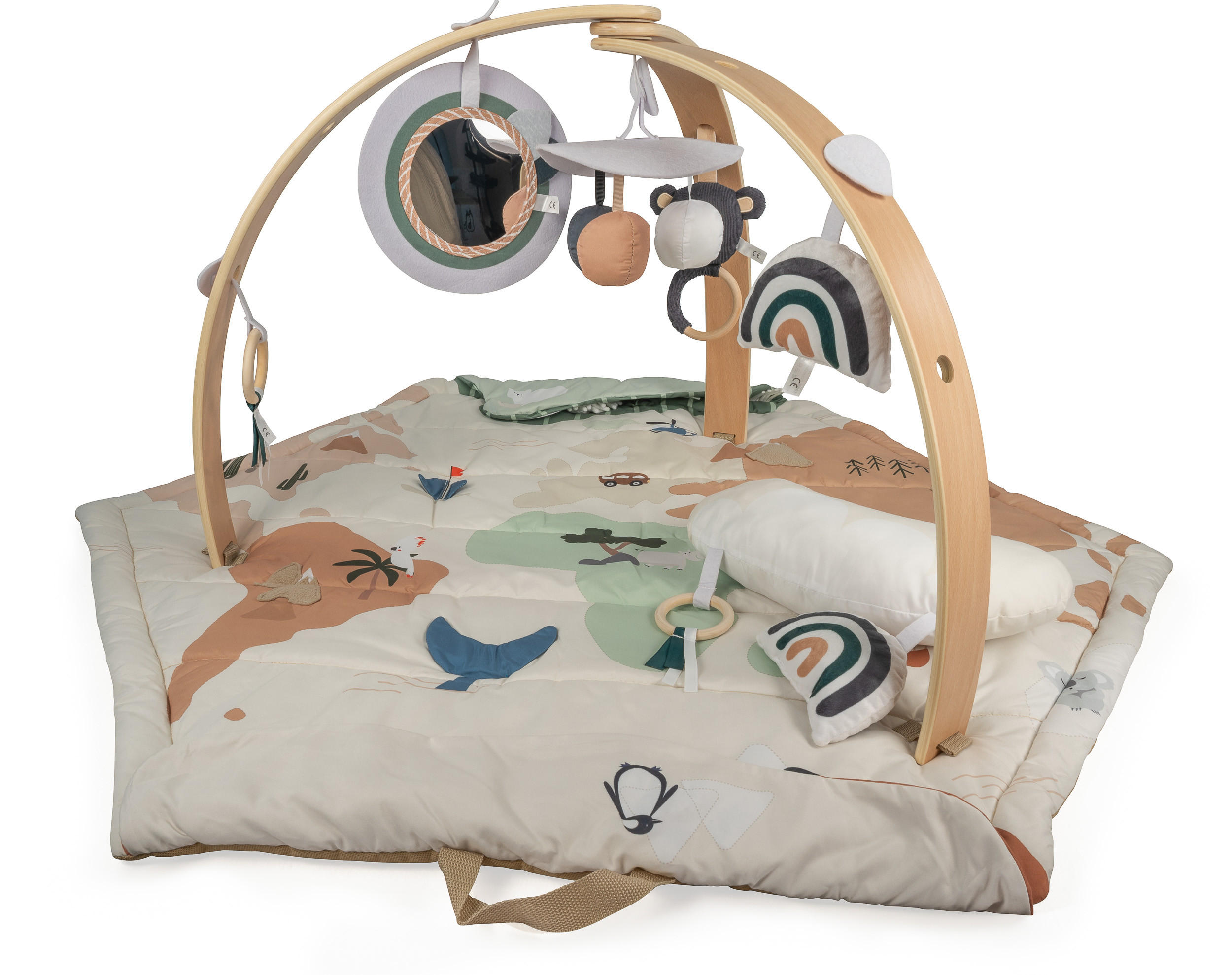 SPIELBOGEN Bianca World - Multicolor, Holz (57.5/90cm) - BabyGo