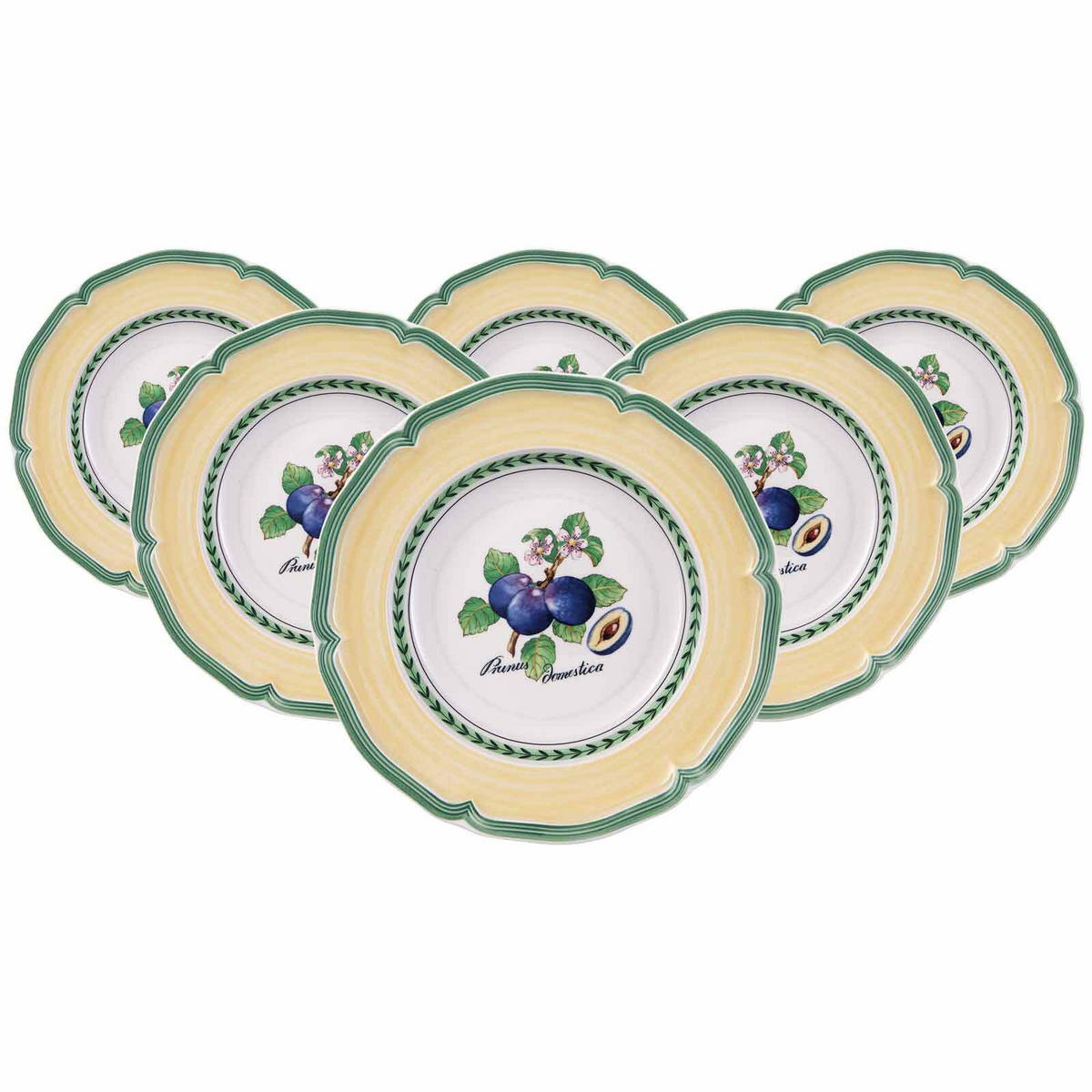 SUPPENTELLER French Garden Valence bunt ø 22,8 cm 6er Set - Multicolor, Keramik (22.8cm) - Villeroy & Boch