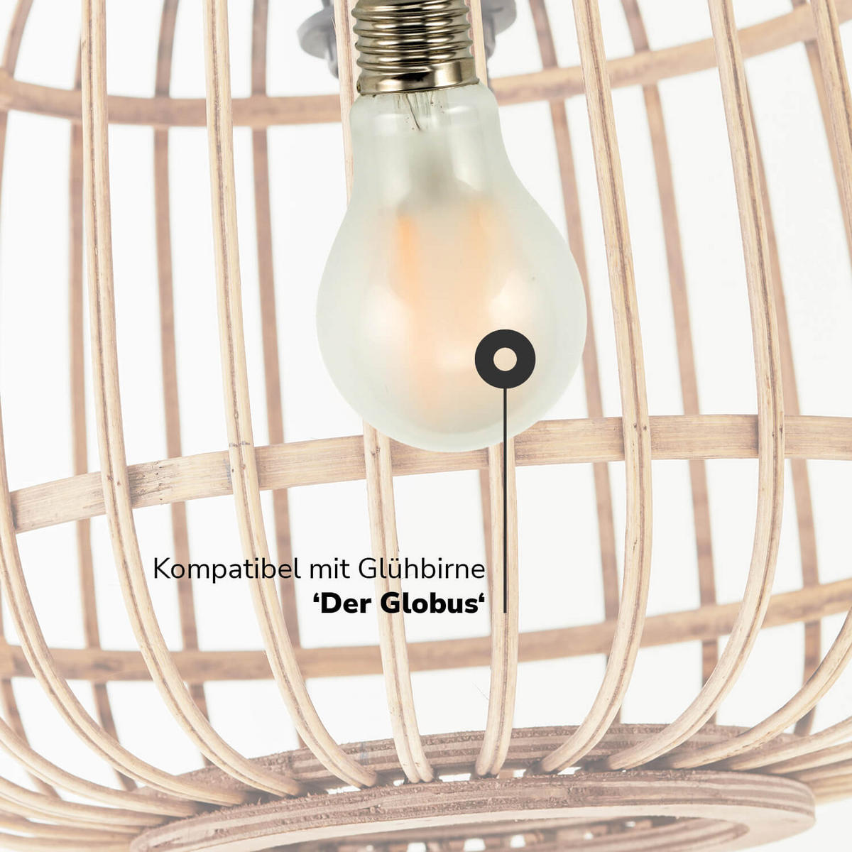 BOGENLAMPE Die Natürliche - Beige, Holz (109.5/36/171cm) - Mokebo