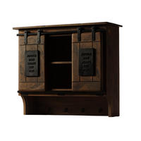 WANDGARDEROBE Mango 90x30x75 braun lackiert RAILWAY #454 - Braun, Holz (90/75/30cm) - Massivmoebel24