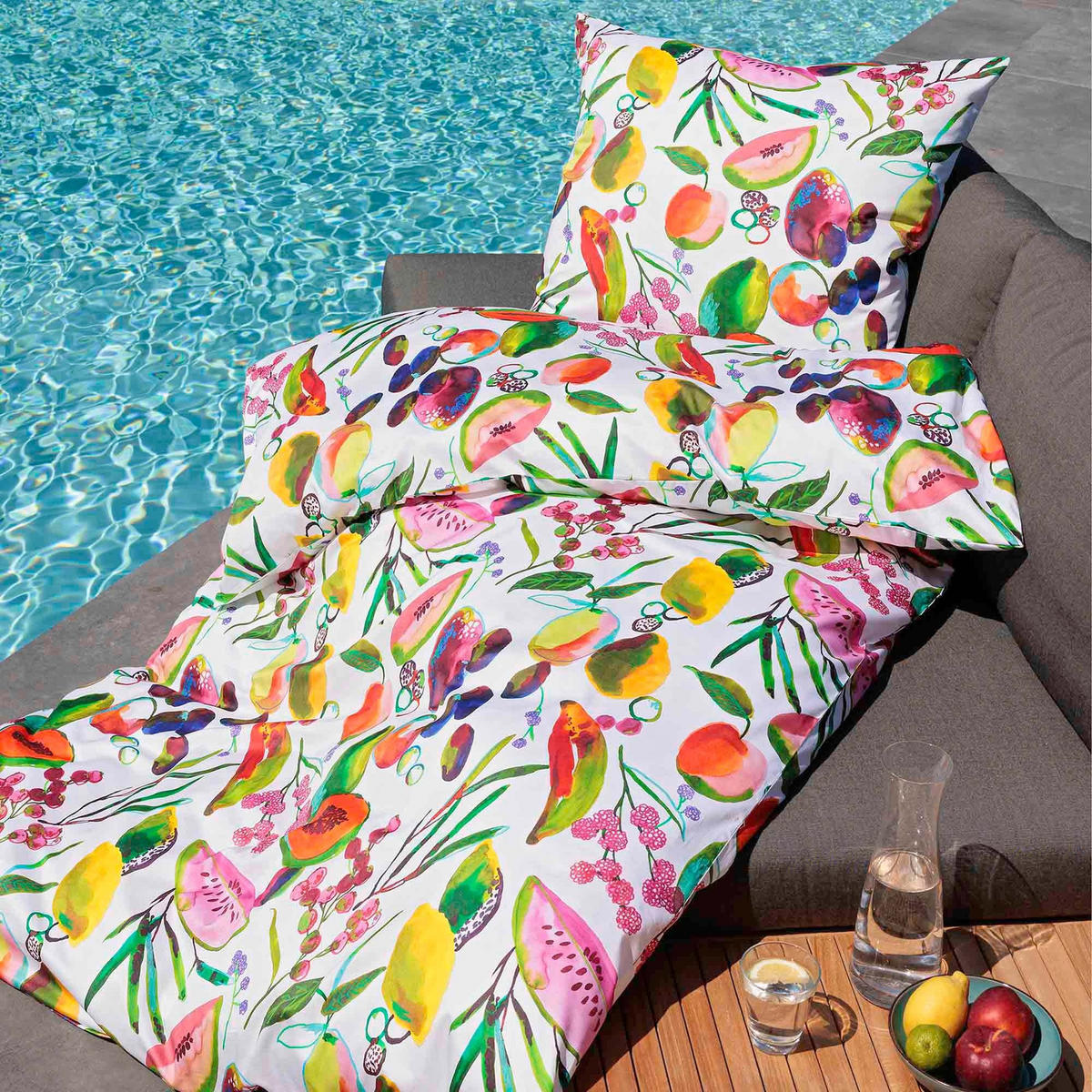 BETTWÄSCHE Unisex MODERN ART S Pink Baumwolle - Multicolor, Textil (200/135cm) - Janine