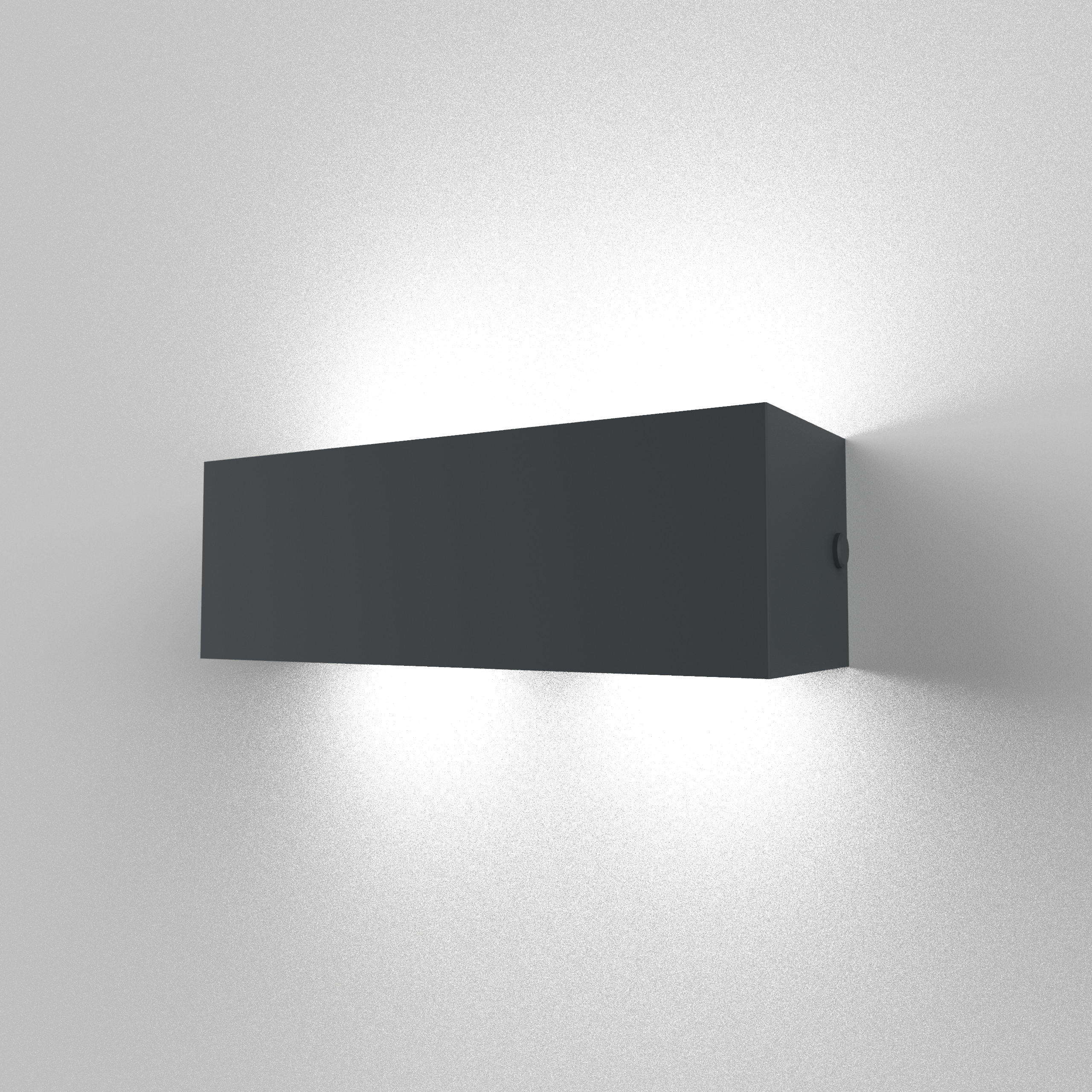Lumicom Wandleuchte Anthrazit 30x10x10 cm