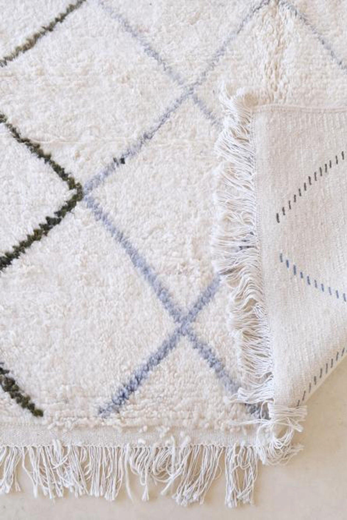 BERBERTEPPICH aus reiner Wolle 148x 245 cm - Weiß, Naturmaterialien (148/245cm) - AFK Living