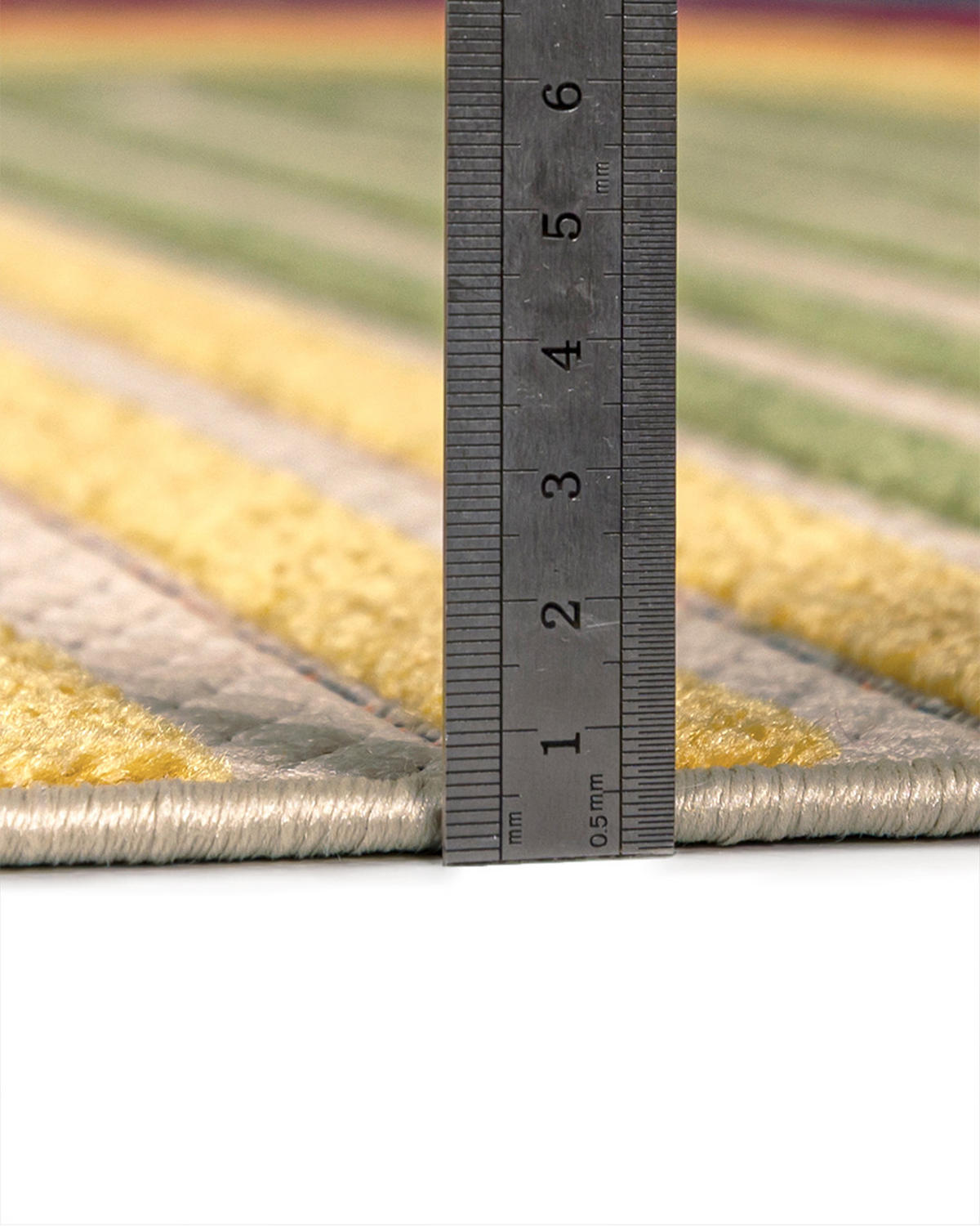 TEPPICH In-& Outdoor Fano Ovale Mazovia 120x170cm Blau Gelb Abstrakt Kurzflor - Blau, Textil (120/170cm) - Mazovia