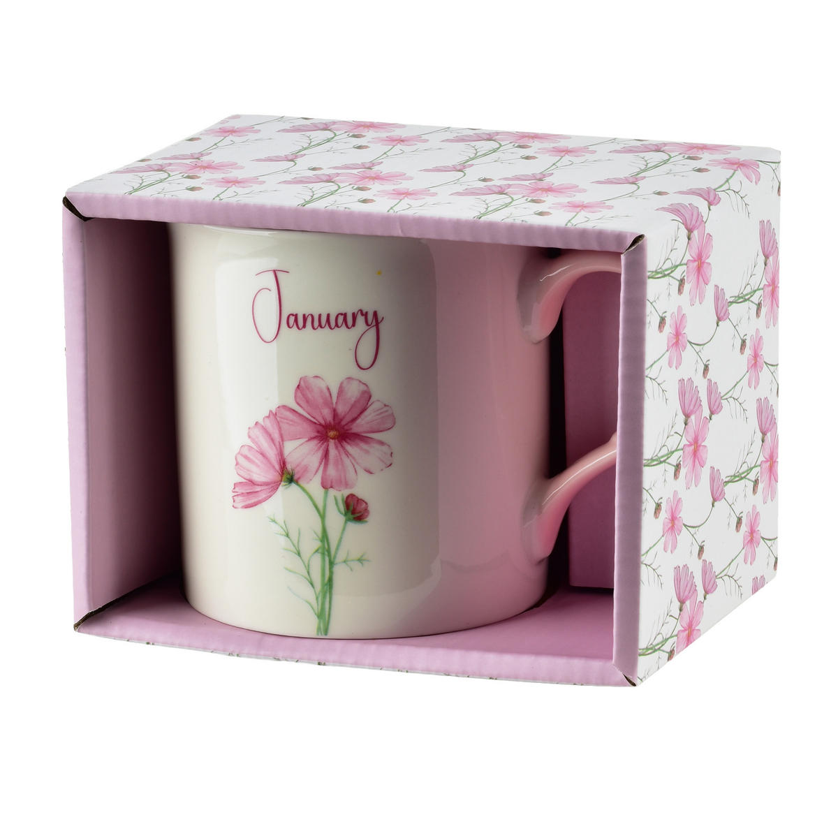 BECHER Mes rosa 8.5/10/9 cm Porzellan - Rosa, Keramik (0.32L) - Mondex