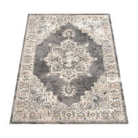 OUTDOOR Teppich Orientalisch Vintage Balkon, Terrasse schmutzabweisend Grau Rechteckig 120x170 - Grau, Textil (120/170cm) - KADIMA DESIGN
