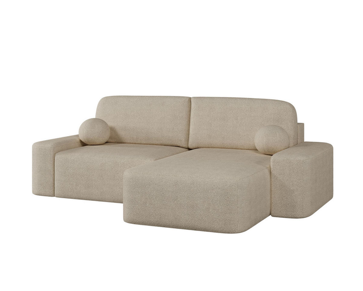ECKSOFA - Universale Ecksofa Lisbon - Beige (Anthology 3) - Beige, Holzwerkstoff (270/180cm) - Möblo