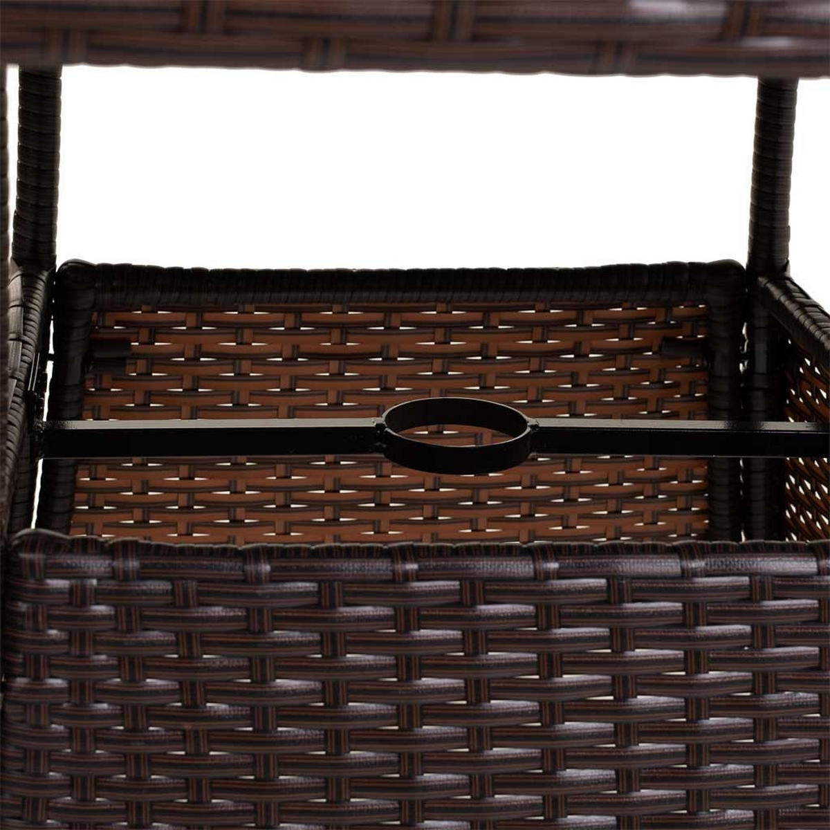 GARTEN-ESSGRUPPE, 5er-Set, dunkelgrau - Braun, Naturmaterialien - Wanderlust