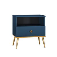 NOČNÍ STOLEK Thalia Modrá - modrá, kompozitní dřevo (50/53/34cm) - Petits-meubles