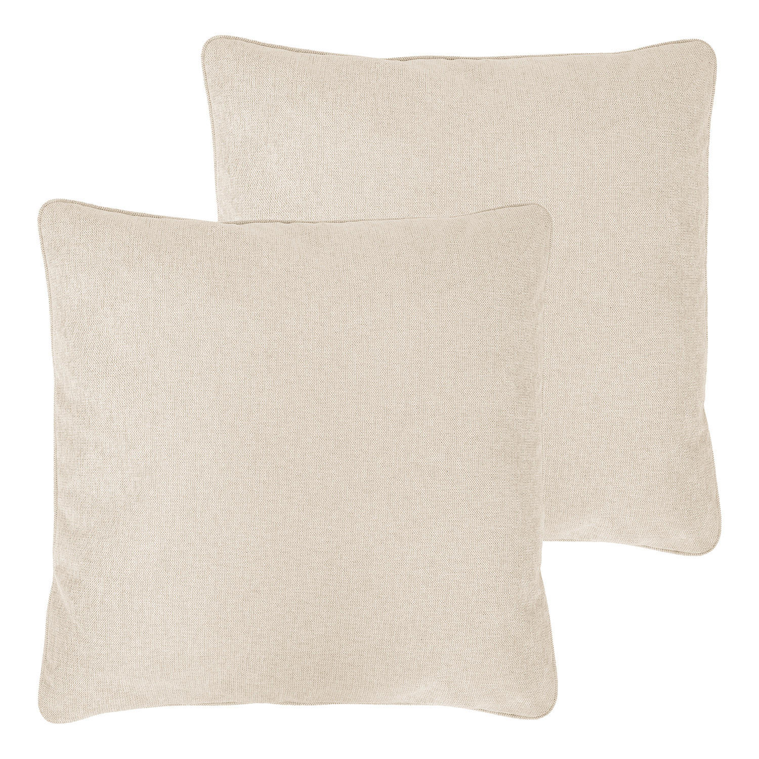 XL-LOUNGEKISSEN - 2er-Set - Beige, Textil (75/17cm) - home24