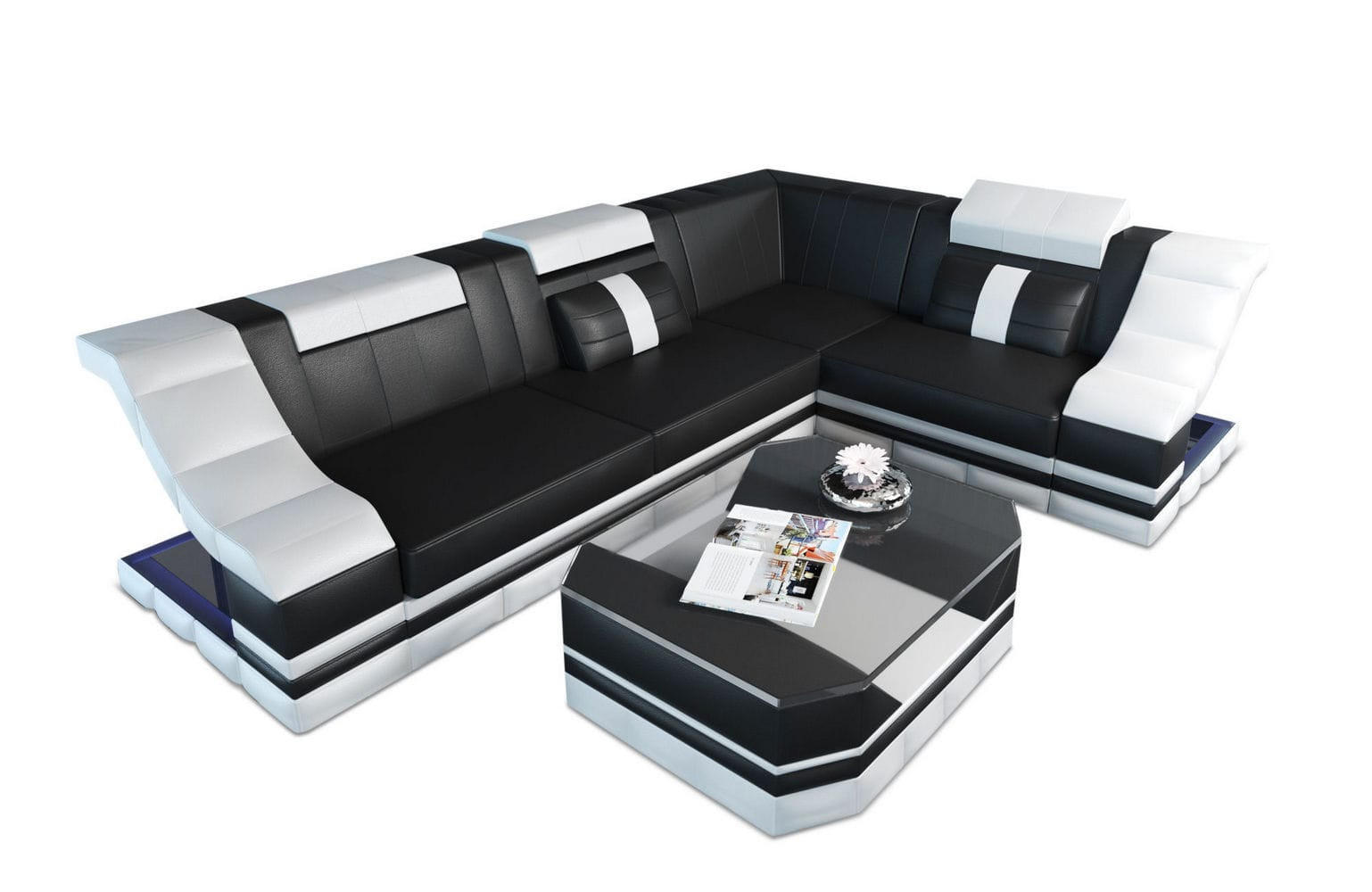 XXXLutz Couch Schwarz 271x196 cm