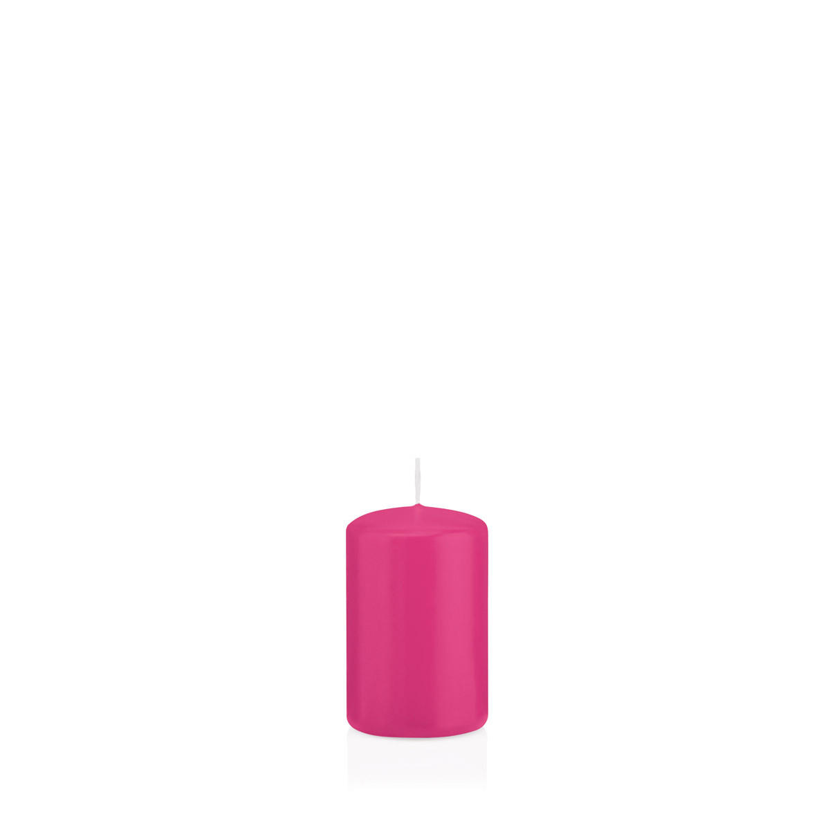 STUMPENKERZEN Pink Ø 48 x 80 mm, 24 Stück - Pink, Paraffin (5/8cm) - Wiedemann Kerzen