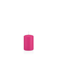STUMPENKERZEN Pink Ø 48 x 80 mm, 24 Stück - Pink, Paraffin (5/8cm) - Wiedemann Kerzen