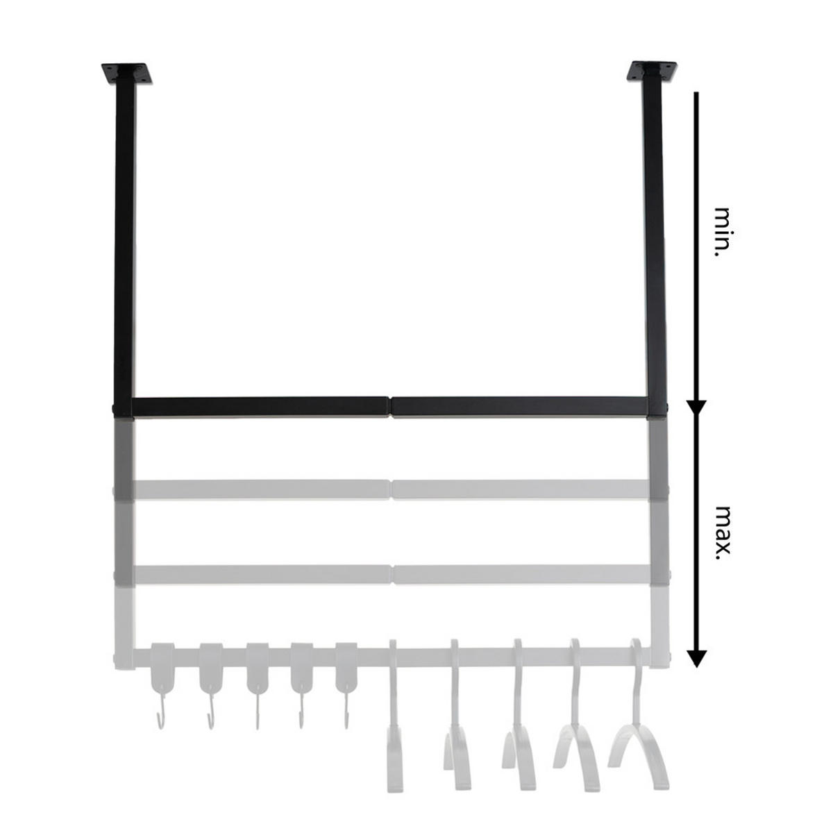 SWAY - Weiß - Weiß, Metall (3/80/120cm) - Home Deluxe