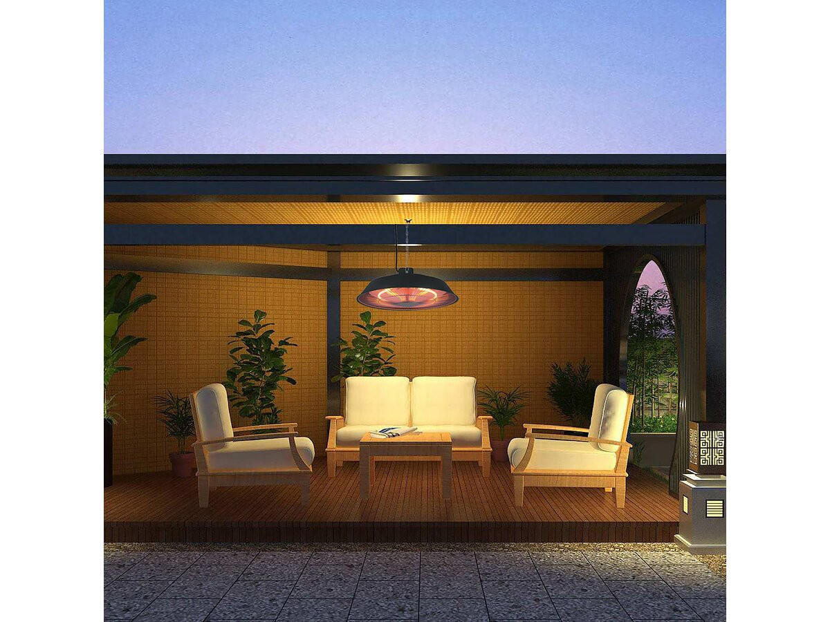 AUSSENHEIZUNG Schwarz - Schwarz, Metall (2.5/12/42.5cm) - Habitat Garten