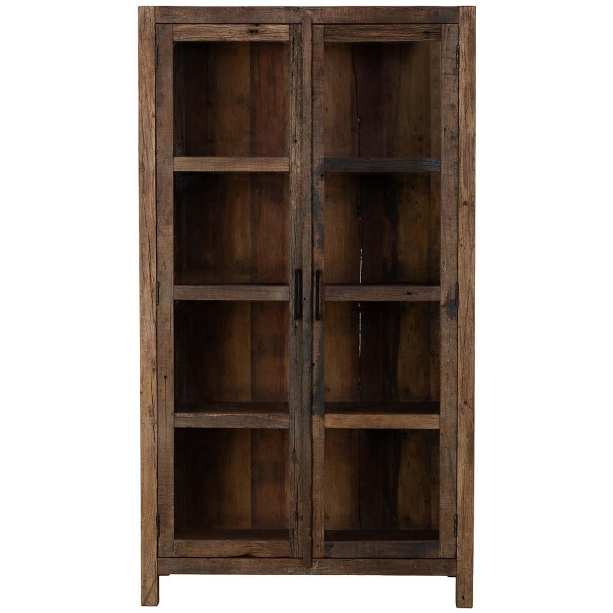 VITRINE aus Holz, braun, 100x40x180cm - Braun, Holz (100/180/40cm) - Wanderlust