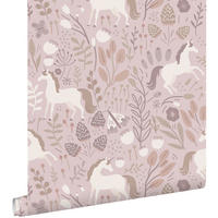 TAPETE Einhörner 53 cm x 10.05 m - Pink, Papier (53/0.1cm) - ESTAhome