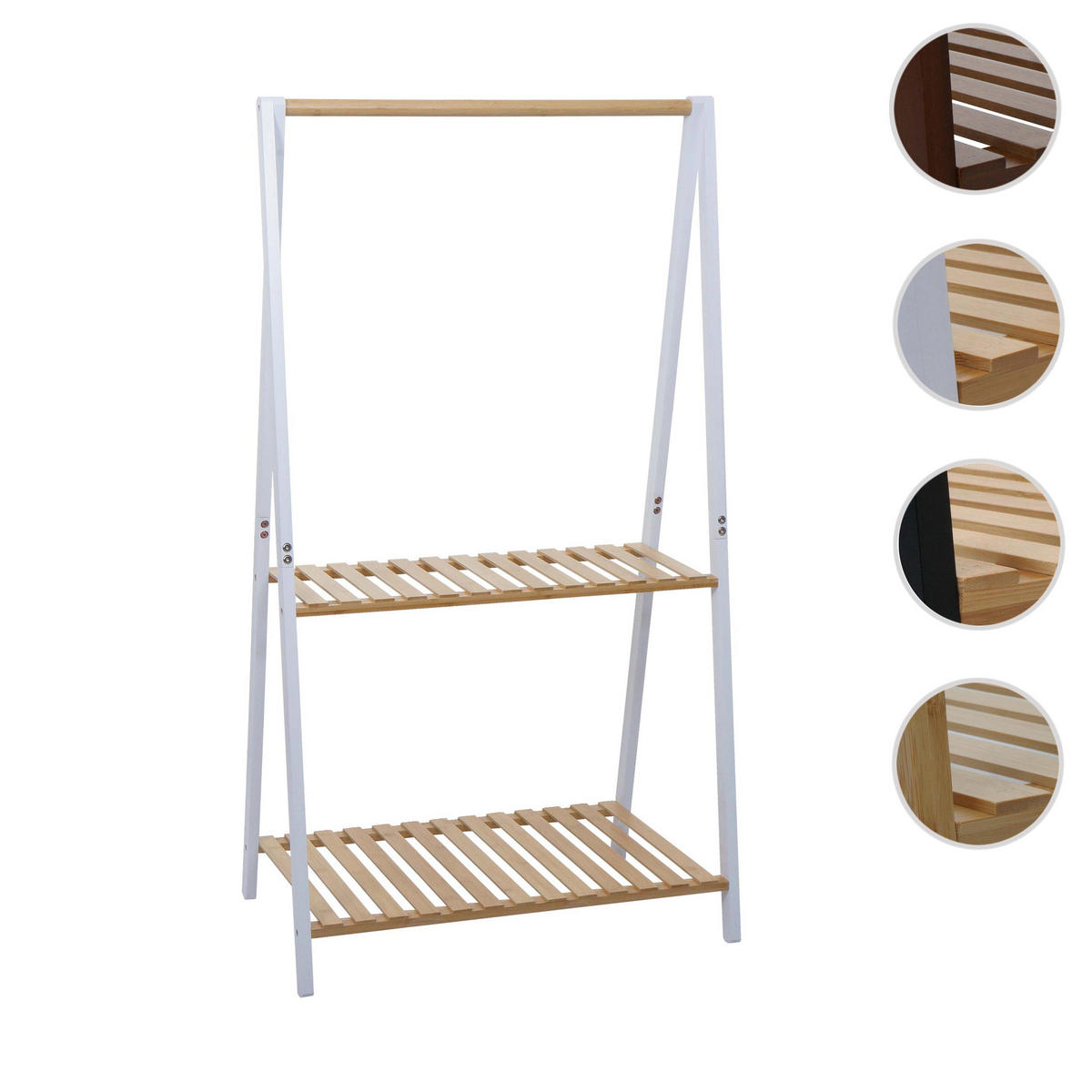 PFLANZENREGAL Beige, Weiß - Beige/Weiß, Holz (70/130/44cm) - MCW