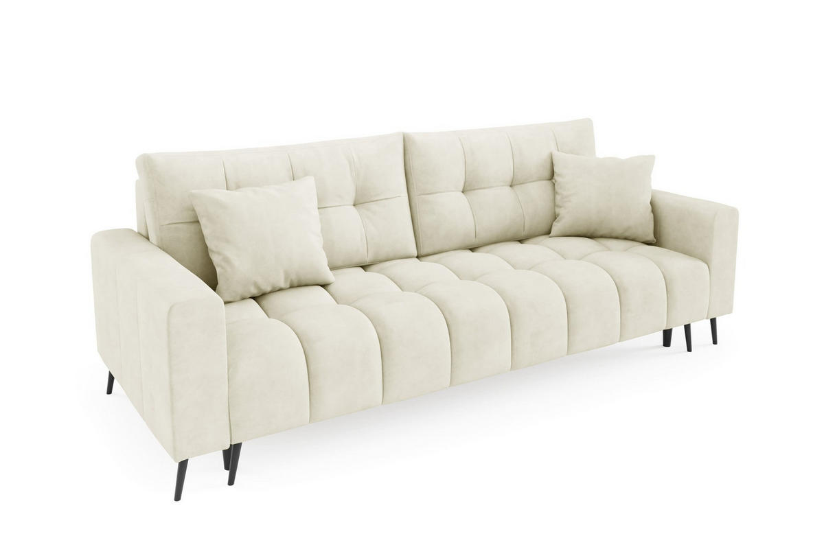 SCHLAFSOFA - Sofa Forta - Beige (Amon 18) - Beige, Holz (233/72/101cm) - Möblo