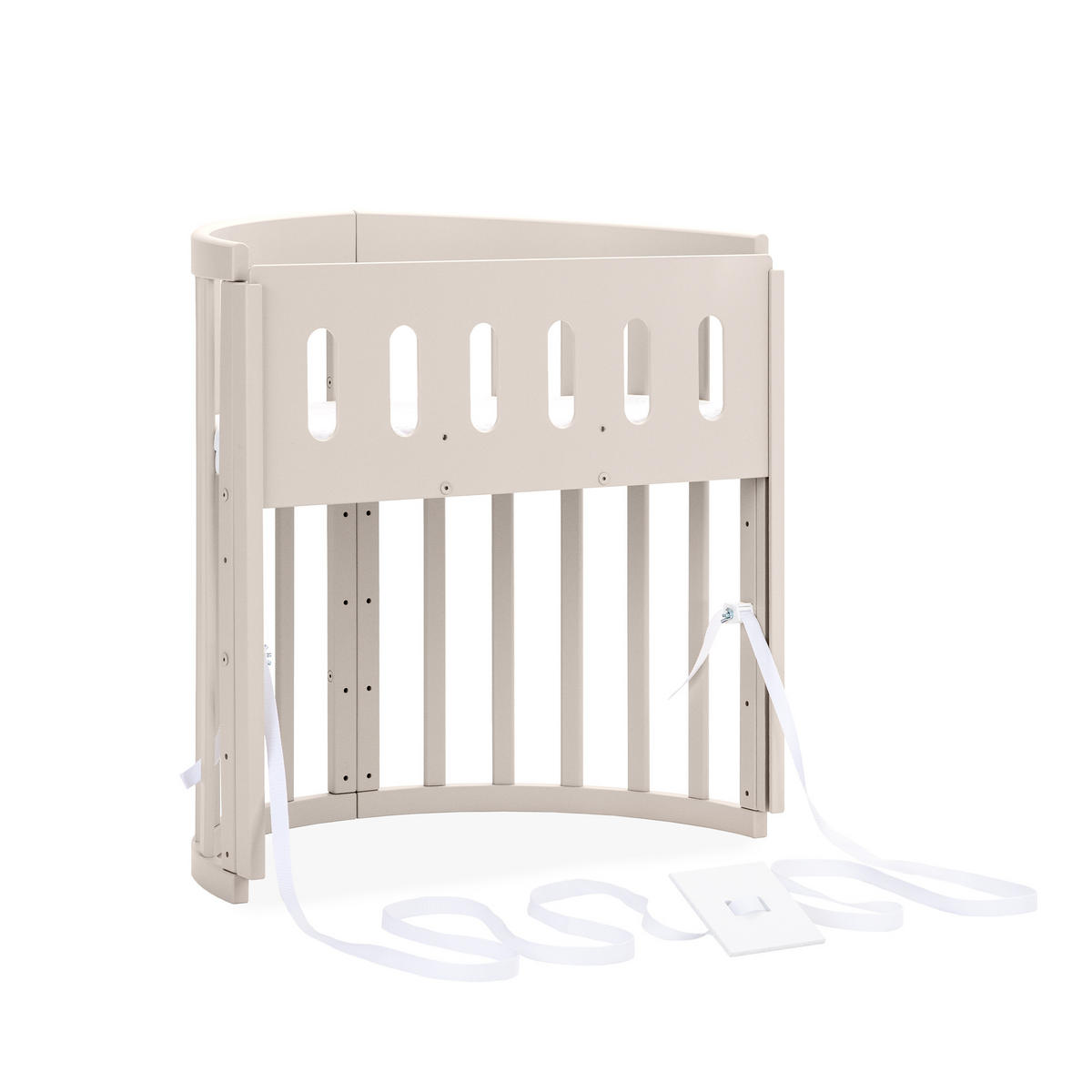 PĂTUȚ bebe Cașmir oval 7in1 cu saltea - cașmir, material textil/lemn (73/125cm) - waldin