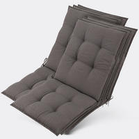 NIEDERLEHNERAUFLAGE Sun-NL 105x50x8cm Taupe (6tlg) - Naturfarben, Textil (50/8/100cm) - Beautissu 